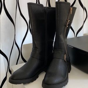 Black Zip Up Boots